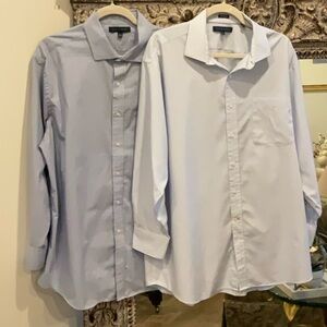 Tommy Hilfiger XL 17.5 Blue Dress Shirt Bundle Regular Fit Workwear